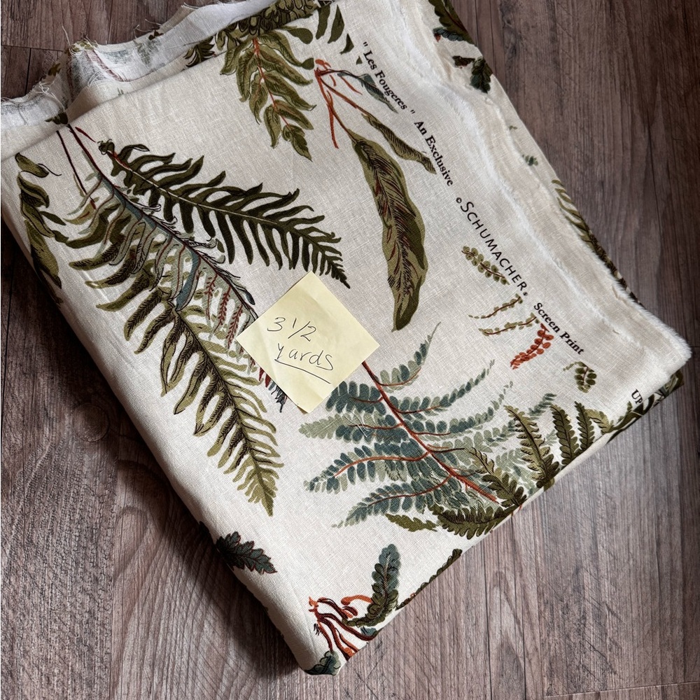 3.5 yards Schumacher Botanical fabric